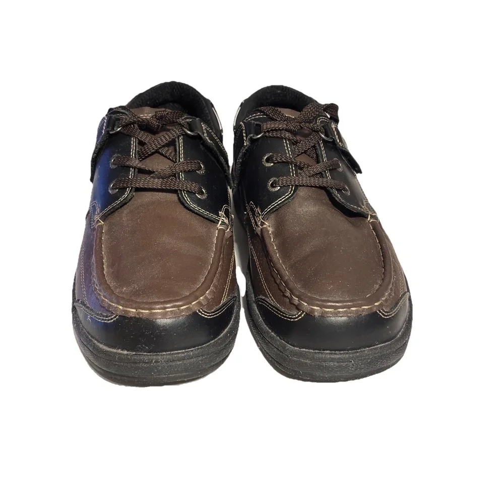Orthofeet 9 Wide 2 E 422 Baton Rouge Brown Comfort Leather Loafers Boat Shoe EUC